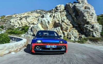 Six-figure Renault 5 Turbo 3E makes dynamic debut in Corsica with iconic livery