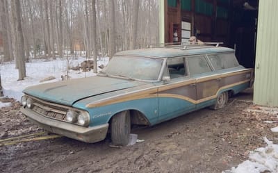 Family wagon hidden in a barn for 52 years gets emotional revival as detailers restore the long-forgotten classic