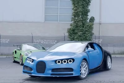 Canadian couldn't afford a million-dollar Bugatti so spent $100,000 building one himself out of trash