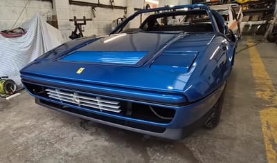 This Ferrari was left to die in a barn now it might be on the road to recovery