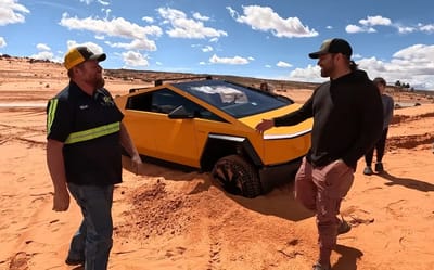 tesla-cybertruck-stuck-utah-beach