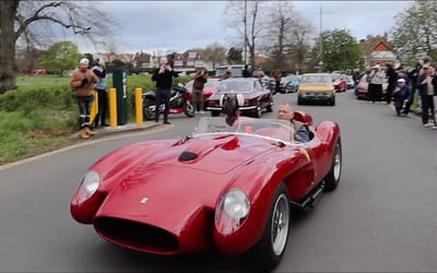 A priceless Ferrari 250 just showed up to a Wimbledon car meet being used as a dog car and the owner had absolutely no apologies about it