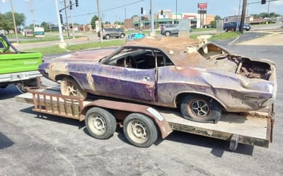 Two legendary Plymouth Hemi Cudas and a Dodge Hemi Coronet were just pulled from a Missouri barn and the find is incredible