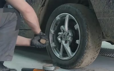 Man finds out how many spokes you can cut off a wheel and still be able to drive