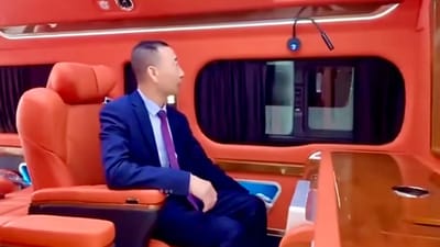 Chinese aftermarket builders transform Toyota Hiace into $50,000 VIP lounge on wheels that even has a toilet