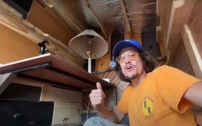 This tiny home on wheels was made entirely from Los Angeles street trash and it’s shockingly good