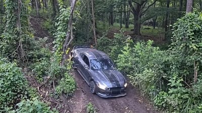 Colorado man gets 'too inspired' by Forza Horizon so takes his Ford Mustang off-road on muddy trail and it doesn't go too well