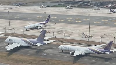 Chicago traveler spots Thai Airways 'graveyard' in Bangkok, with planes dismantled and decaying since Covid