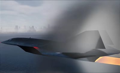 Wild simulation shows how blindingly fast Mach 10 looks like from a fixed camera view as the SR-72 blazes past