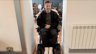 Strutt ev¹c mobility scooter is the Tesla of mobility scooters that can drive autonomously and respond to voice commands