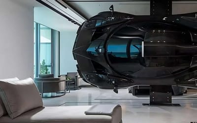 Crane hoists Pagani into $8,000,000 Miami condo to be used as wall art