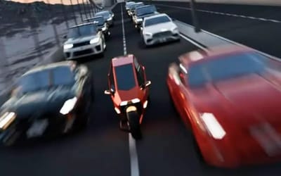 Newly unveiled three-wheeled EV built for cutting through traffic hailed as a 'street-legal fighter jet'