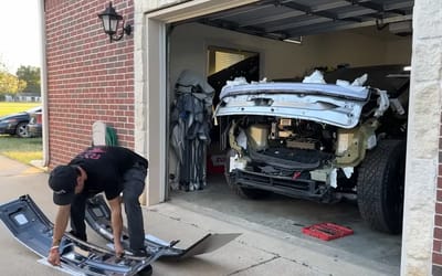 Texas man buys one of the first totaled Tesla Cybertruck listings to see if he can get it running again