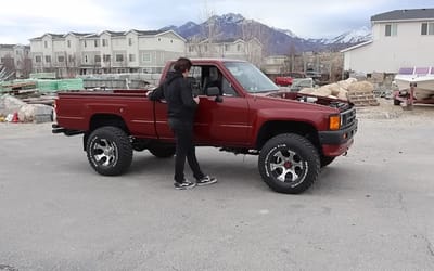 Utah man who put a Tesla Model 3 motor in his 1980s Toyota truck shares how fast it can do 0-60