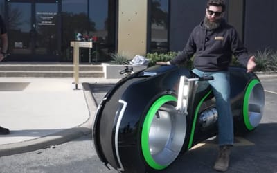 Nashville man got to test ride an actual real life Tron bike and is left blown away