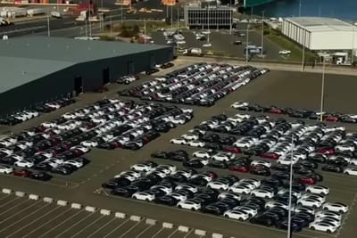 True story of Tesla 'car graveyard' as images show shocking scenes
