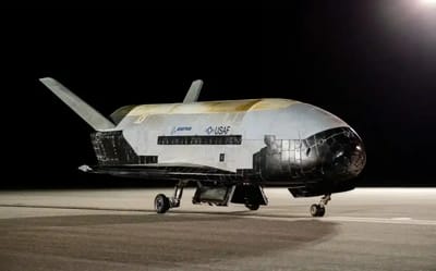 Secret US spaceplane Boeing X-37B returns to Earth after 908 days and finally shares first declassified photo