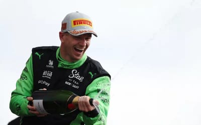 Hulkenberg finally gets first Formula 1 podium and Verstappen gives him a lift home on his private jet