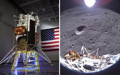 Moon lander that broke sent back a final poignant image from space