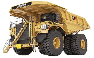 Caterpillar 797F mining truck uses more fuel in one day than most cars do in a whole year