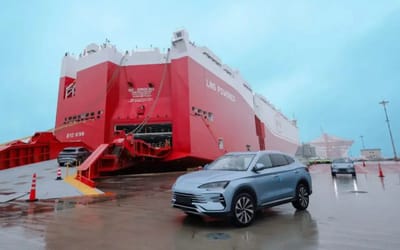 Huge BYD ship is carrying 7,000 Chinese NEVs to Europe on its first voyage