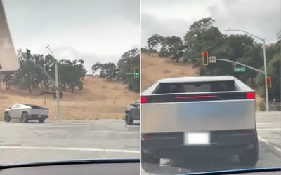 This video shows Tesla Cybertruck launching off line like F1 car