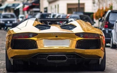 Saudi billionaire flew his fleet of gold supercars into London but they met with some cruel irony