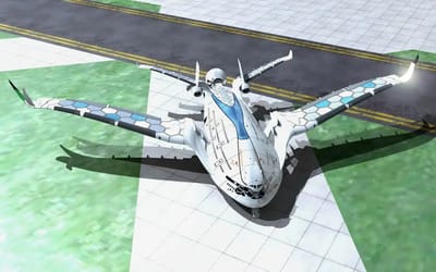 Triple-decker Progress Eagle jet has six hydrogen fuel engines and is bigger than a Boeing 747