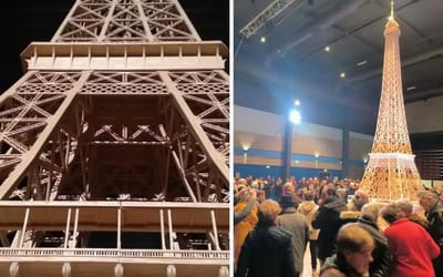 Man spent 8 years building 23ft tall Eiffel Tower replica out of matchsticks but suffered heartbreak at the end