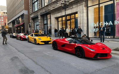 A Ferrari SF90XX and Lamborghini Revuelto outshone the F1 cars at Montreal’s wildest car meet