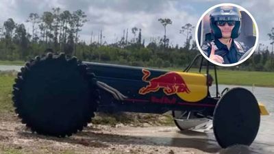 F1 world champ Max Verstappen’s insane mud buggy stunt