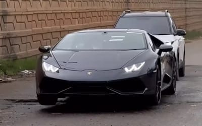 Viral video of Lamborghini Huracán driving on a rough road in India has sparked a huge debate