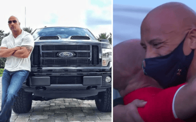 Watch Dwayne Johnson gift his $30k truck to the guy who took him in when he was homeless