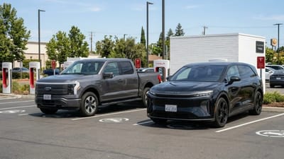 Here's what a Lucid Gravity would cost you for a month in California compared to the best-selling vehicle in America