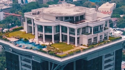 Billionaire's $20M mansion built on top of skyscraper is still abandoned and he's never once set foot inside
