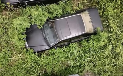 Woman took Mercedes for repair then never saw it again until 3 years later in a field