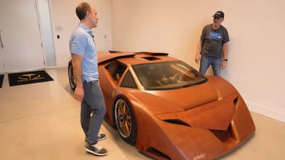 North Carolina man spent 20,000 hours building a fully functional supercar entirely out of wood that's a total engineering masterpiece