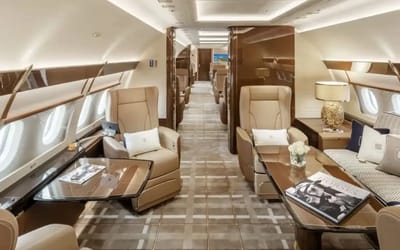 World’s largest private jet designer crafted luxurious Airbus ACJ319 for Chinese businessman