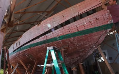 YouTuber who bought a 100-year-old rotten ship for $1 shows the rigging powering his world voyage