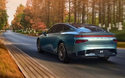 Xpeng's new 586hp electric sedan hides a giant 87-inch surprise inside