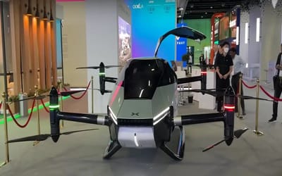 XPeng X2 flying car went on display in Shanghai