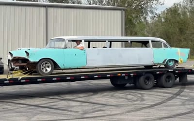 YouTuber buys rare 1957 Chevy limousine on Facebook Marketplace, believes this is the car to make him rich