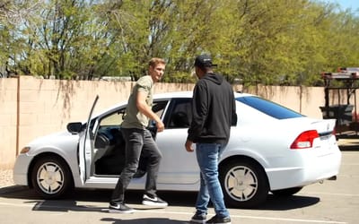 YouTuber from Arizona started giving out free cars to people waiting for the bus and it made their day