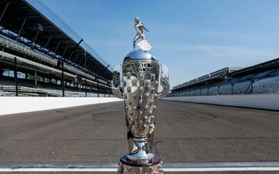 The sterling silver Indy 500 trophy gets fractionally heavier every year and this year it's worth $80,000