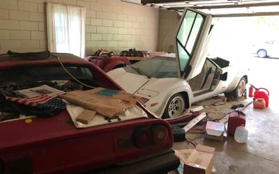 Student looking around grandma's house finds Lamborghini and Ferrari worth $565,000 untouched for 20 years in her garage