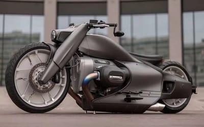 This gunmetal beauty is based on the BMW R18 but costs twice as much