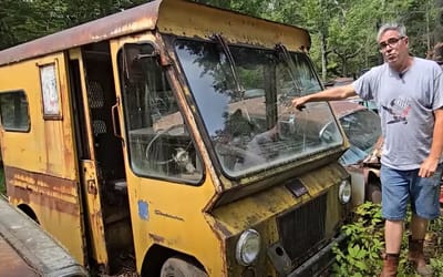 Man searching Vermont junkyard finds rare Studebaker most Americans wouldn't realize existed
