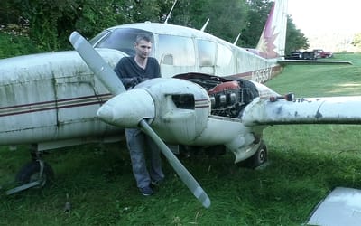 YouTuber stumped as to why his abandoned Piper airplane wasn’t starting realized he only needed to flip a hidden switch