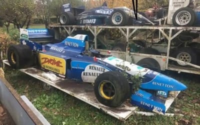 This man just found an abandoned F1 car graveyard near his home
