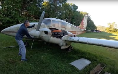 This Piper Aztec was abandoned for 7 years – will it start?